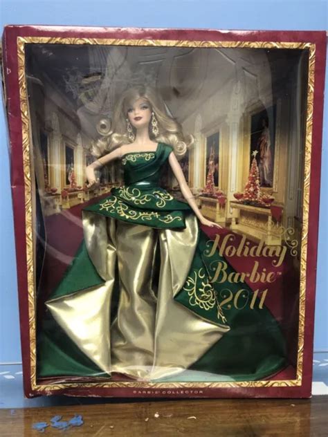 Holiday Barbie 2011 Christmas Blonde Collector Doll Mattel Mattel New