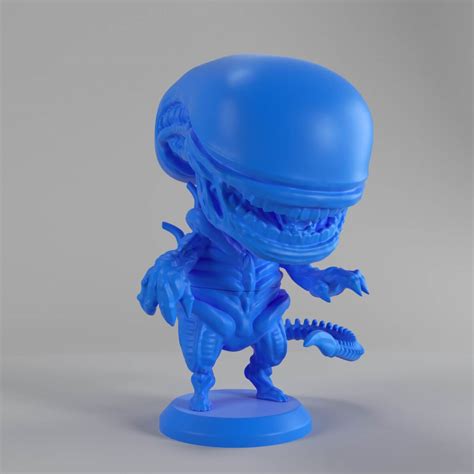Alien Xenomorph Chibi 3d Print Model By Nivinpoly420