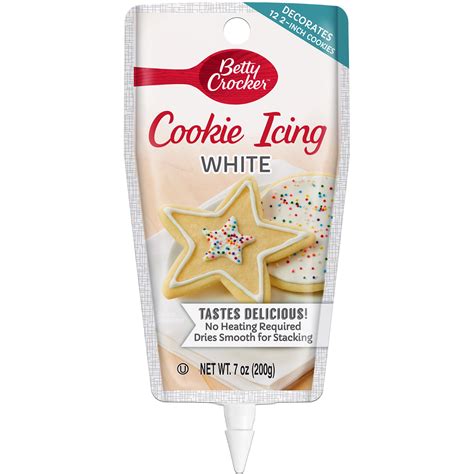 Betty Crocker White Cookie Decorating Icing Vanilla Flavor 7 Ounce