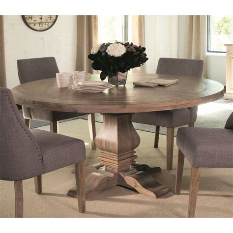 Coaster Florence Round Formal Dining Table Brown Dining Room Small