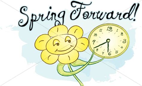 Spring Forward With Happy Flower