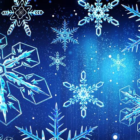Free Wallpapers For Apple Ipad Blue Snowflakes