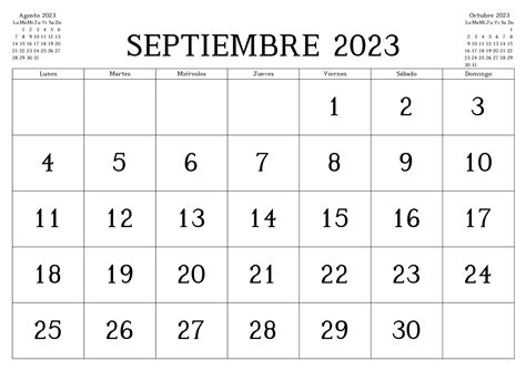 Calendarios Septiembre 2023 Para Imprimir Gratis
