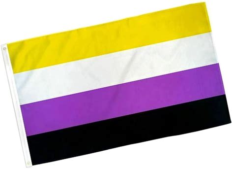 Non Binary Flag 3x5 Lgbtqia Nb Pride Nonbinary Pride Non Binary Pride Flag Lgbt