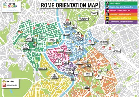Cartina Di Roma Con Monumenti