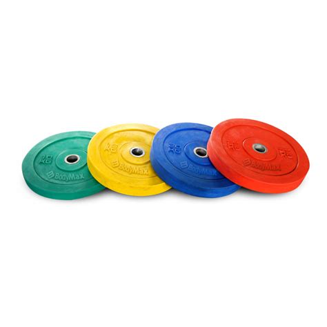 Bodymax Coloured Olympic Rubber Bumper Plates Bodymax Fitness