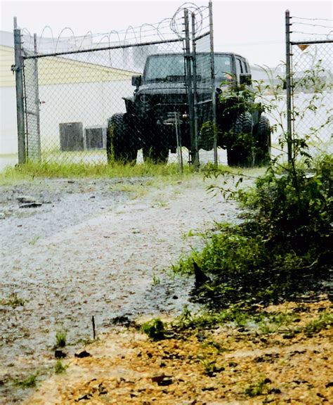 Jeep Wrangler In The Rain