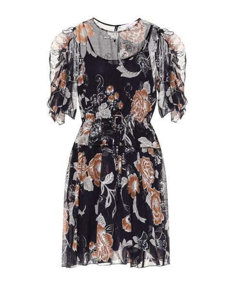 See By Chloé Floral Midi Dress In Black Lyst