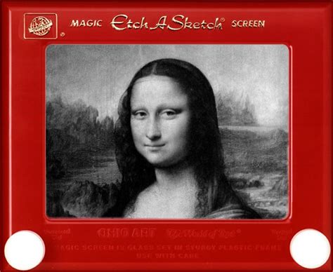 Mona Lisa Etch A Sketch At Explore Collection Of