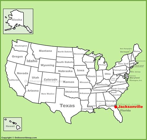 Jacksonville Location On The Us Map