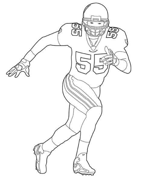 football nfl coloring pages  boys printable