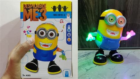 Cartoon Character Minion Singing And Dancing Battery Operated Musical Flash Multicolour Light