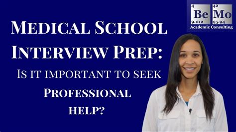 Medical School Interview Preparation Bemo Academic Consulting Youtube