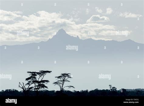 Early Morning Light And Clouds Onmount Kenya Landscape Format Ol