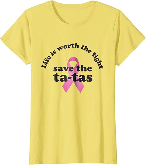 womens save the ta tas shirt funny breast cancer awareness t shirt clothing