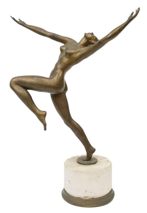 Sold At Auction Art Deco Bronze Figure Nude Dancer H Art Deco Statue Art Deco Deco