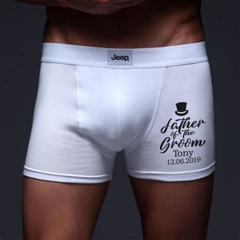 He;ll love one of these father of the groom gifts! Personalised Father Of The Groom Boxer Shorts | The Gift ...