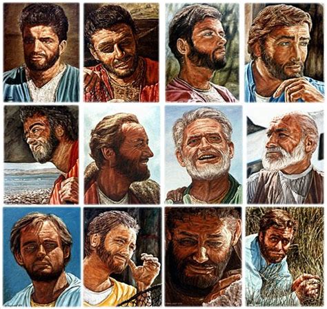 Twelve Apostles Of Jesus Twelve Original Oil Paintings On Canvas By L