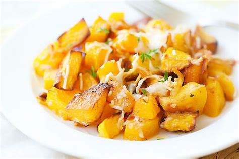 Garlic Parmesan Roasted Butternut Squash Recipe Side Dishes With