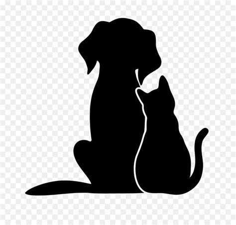 Transparent Cat And Dog Silhouette