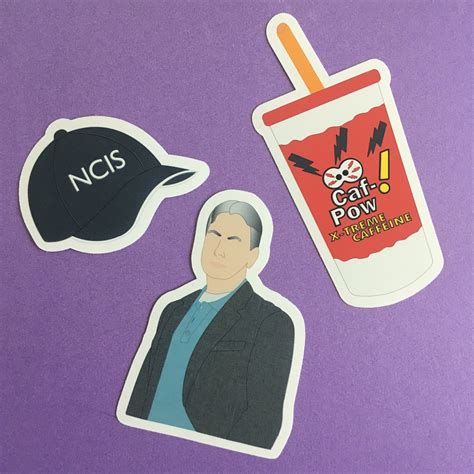 Set Of 3 Ncis Crime Show Vinyl Sticker Decals Etsy
