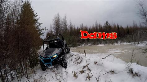 Winter Atv Ride Trails And Dams Youtube