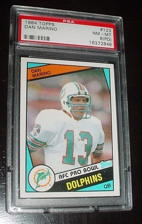 A collector of football trading cards paid $6 for a 1984 dan marino rookie card several years ago. eBay Auction Item 371773028091 FOOTBALL CARDS 1984 TOPPS