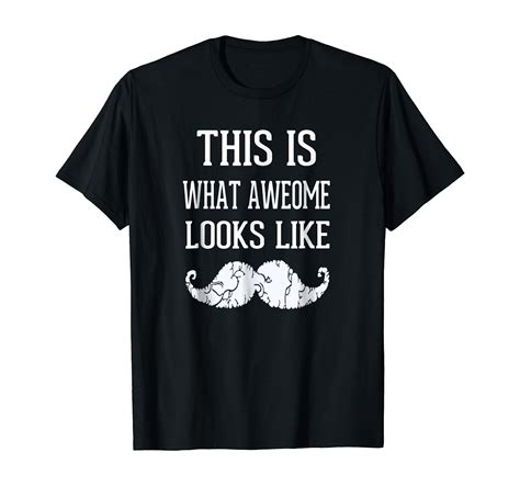 Awesome Tshirt With Mustache Clothing
