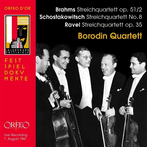 Borodin Quartet Brahms Schostakowitsch Ravel Cd Jpc