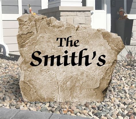 Name Stone Engraved Rock Personalized Garden Stone Etsy