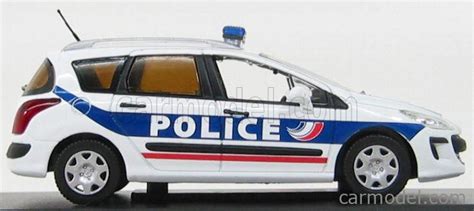 Norev Scale Peugeot Sw Police Nationale White Blue