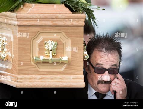 Paul Elliott Carries The Coffin Of His Brother Barry Chuckle 73 Real Name Barry Elliott At
