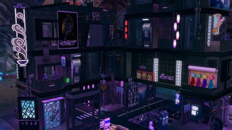 The Sims Gallery Lots Ep Cyberpunk City Centrum Youtube