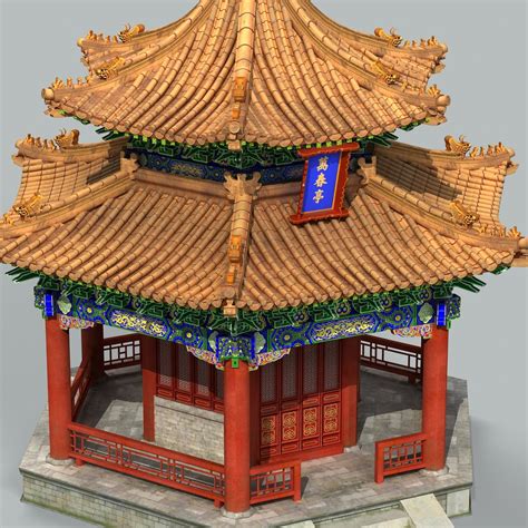 Traditional Chinese Building 3d Turbosquid 1308071