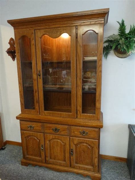 112m consumers helped this year. Broyhill lighted china cabinet | South Wichita Estate ...