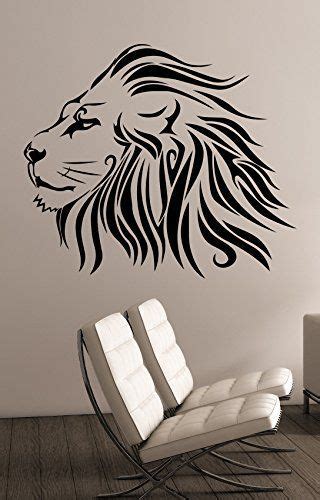 Lion Head Wall Sticker Vinyl Decal African Animal Art Decorations For