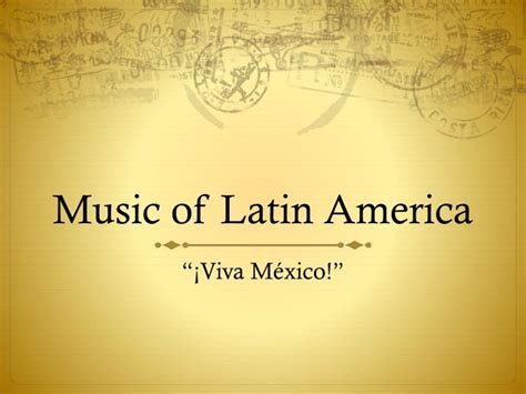 Ppt Music Of Latin America Powerpoint Presentation Free Download