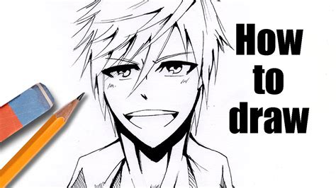 Drawing anime character step by step. How to draw a Manga Character 5 EASY Steps - YouTube