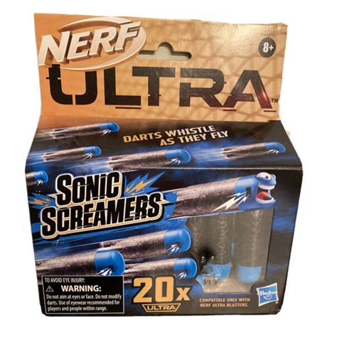 Nerf Ultra Blaster Sonic Screamers New 2020 Whistler 20 Darts Gun