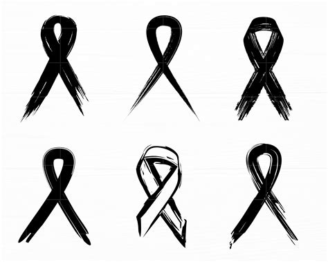 Cancer Ribbon Svg Bundle Awareness Ribbon Svg Breast Cancer Etsy