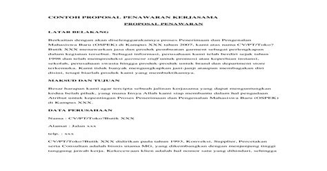 Dengan memiliki jaringan yang luas, kalian juga akan memiliki peluang lebih besar untuk menambah. Contoh Surat Penawaran Kerjasama Media Partner - Kumpulan Contoh Surat