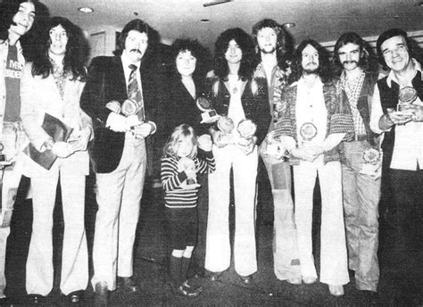 Jimmy Page And Daughter Scarlet Along With Bonzo At Award Presentation