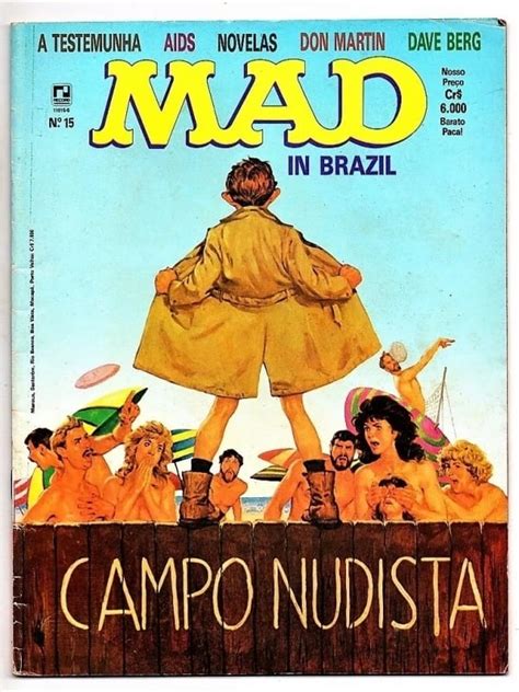 Revista Mad Nº Editora Record Campo Nudista Casa do Colecionador
