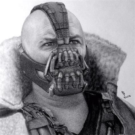 Amazing Drawingbane By ~frompencil2paper Bane Dark Knight The Dark