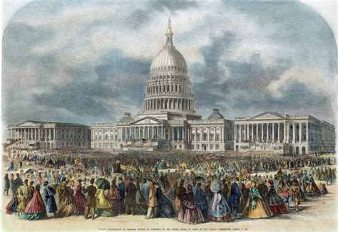 Lincoln Inauguration 1865 Nthe Second Inauguration Of President Abraham