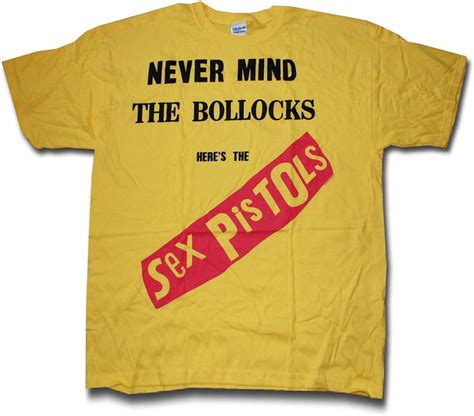 rockwaresusa the sex pistols yellow nevermind the bollocks t shirt amazon ca sports and outdoors
