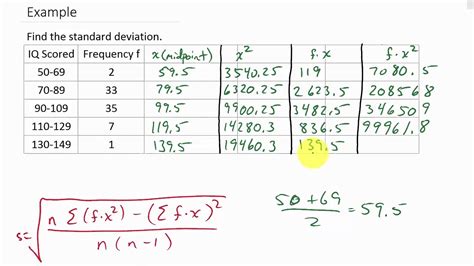 When you are measuring something that is in the millions, having measures that are. Standard Deviation of a Frequency Distribution - YouTube