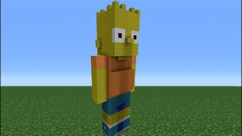 Minecraft Tutorial How To Make Bart Simpson Youtube