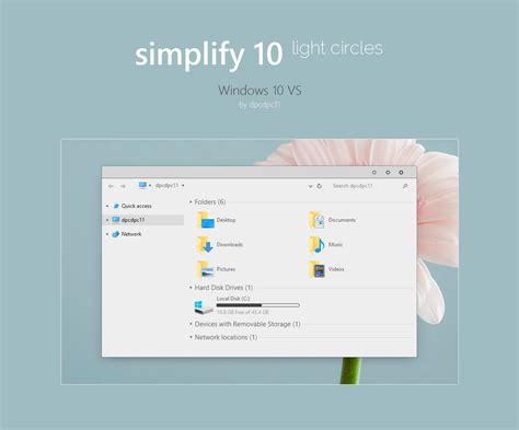 Simplify 10 Light Circles - Windows 10 Theme by dpcdpc11 on DeviantArt