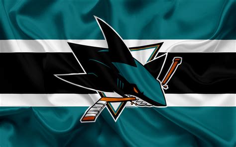 Download Wallpapers San Jose Sharks Hockey Club Nhl Emblem Logo